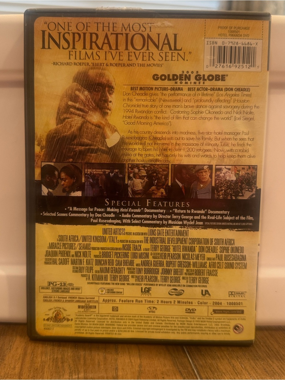 Hotel Rwanda DVD - Picture 7 of 7
